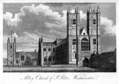 Abbey Church of St Peter, Westminster, Lontoo, 1805 tekijältä Unbekannt