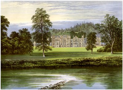 Abbotsford, Roxburghshire, Skotlanti, Scott-perheen koti, vuodelta 1880 tekijältä Unbekannt