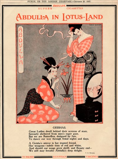 Abdulla Lotus-Landissa - Geishat, 1927 tekijältä Unbekannt