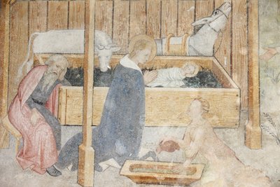 Abondance-luostarikirkon fresko: seimi, Abondance, Ranska tekijältä Unbekannt