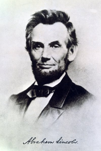 Abraham Lincoln, Yhdysvaltain presidentti, 1865 tekijältä Unbekannt