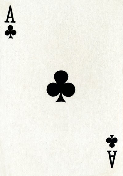 Ace of Clubs Goodall & Son Ltd:n pelikorttipakasta, vuodelta 1940 tekijältä Unbekannt