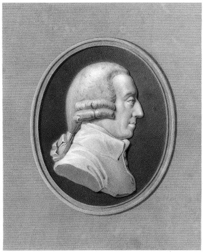 Adam Smith, 1700-luvun skotlantilainen filosofi ja taloustieteilijä tekijältä Unbekannt