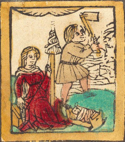 Aadam ja Eeva, n. 1460. tekijältä Unbekannt