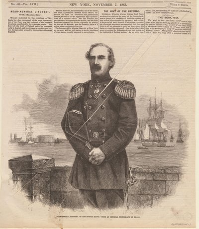 Amiraali Stepan Stepanovich Lesovsky 1816-1866 New Yorkissa, 1863. tekijältä Unbekannt