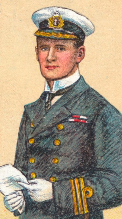Amiraali Teddy Evans, 1881-1957, brittiläinen merivoimien upseeri ja Etelämantereen tutkimusmatkailija, 1916 tekijältä Unbekannt