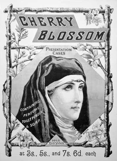 Mainos Cherry Blossom -kylpytuotteille, 1893 tekijältä Unbekannt