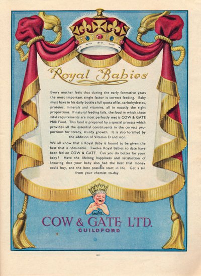 Cow & Gate Ltd:n mainos, 1951 tekijältä Unbekannt