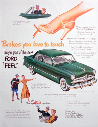 Mainos Ford-autoista, 1949 tekijältä Unbekannt