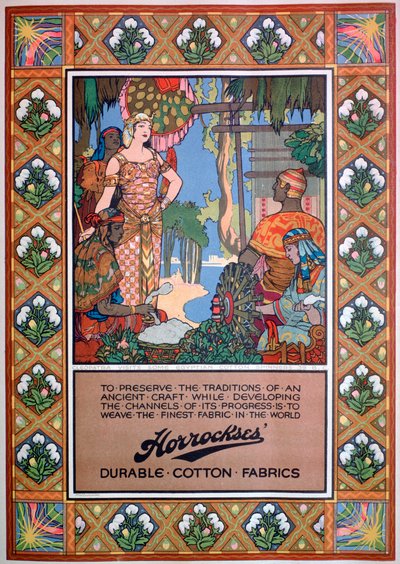 Horrockses-kankaiden mainos, 1920 tekijältä Unbekannt