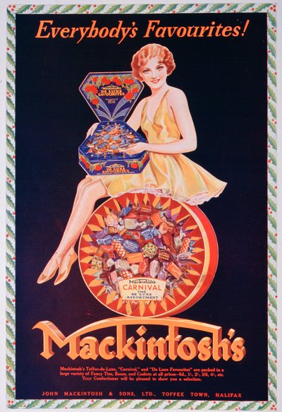 Mainos Mackintoshs toffeelle, 1932 tekijältä Unbekannt