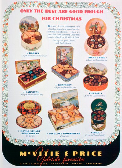 Mainos McVitie- ja Price-keksistä, 1938 tekijältä Unbekannt