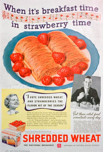 Silputtu vehnän mainos, 1936 tekijältä Unbekannt