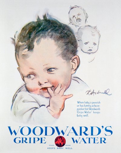 Woodwards Gripe Water -mainos, 1925 tekijältä Unbekannt