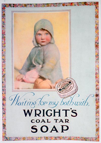 Mainos Wrightsin kivihiilitervasaippuasta, 1924 tekijältä Unbekannt