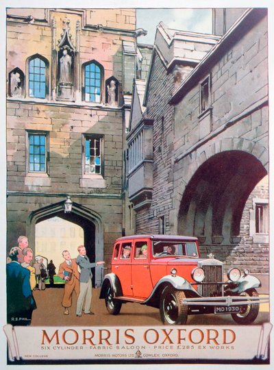 Mainos Morris Oxford -autosta, 1930 tekijältä Unbekannt