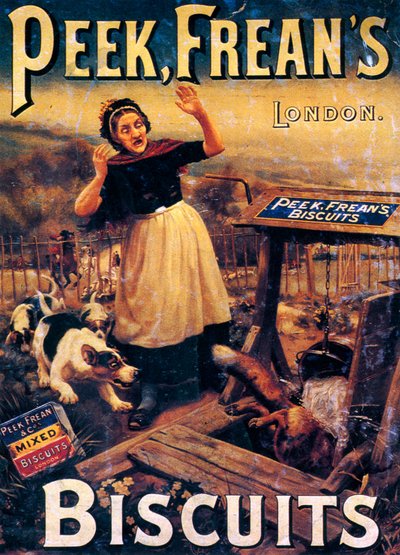 Mainos Peek Freans Biscuitsista, 1800-luvun loppu tekijältä Unbekannt