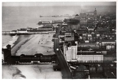Ilmakuva Atlantic Citystä, New Jersey, USA, Zeppelinistä, 1930 1933 tekijältä Unbekannt