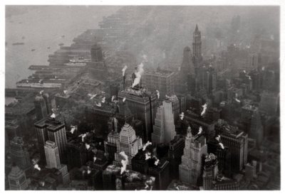 Ilmakuva Manhattanista, New York City, USA, Zeppelinistä, 1928 1933 tekijältä Unbekannt