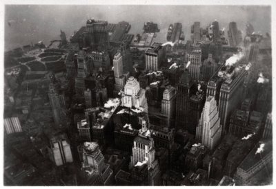 Ilmakuva Manhattanista, New York City, USA, Zeppelinistä, 1928 1933 tekijältä Unbekannt