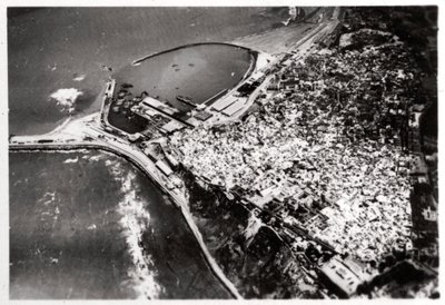Ilmakuva Tangerista, Marokosta, Zeppelinistä, 1930 1933 tekijältä Unbekannt