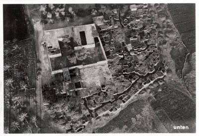 Ilmakuva kylästä, Egypti, 1931 1933 tekijältä Unbekannt