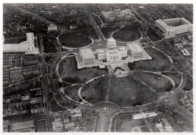 Ilmakuva Capitolista, Washington DC, USA, Zeppelinistä, 1928 1933 tekijältä Unbekannt