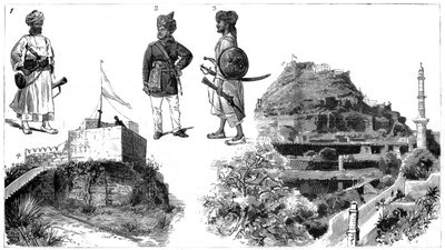 Afgaanit ja kuvia Hyderabadista, Keski-Intiasta, 1888 tekijältä Unbekannt