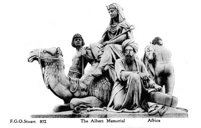Afrikka, Albert Memorial, Lontoo, 1900-luku tekijältä Unbekannt