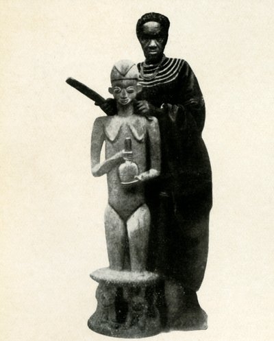 Afrikkalainen kuvanveistäjä Kamerun, 1947. tekijältä Unbekannt