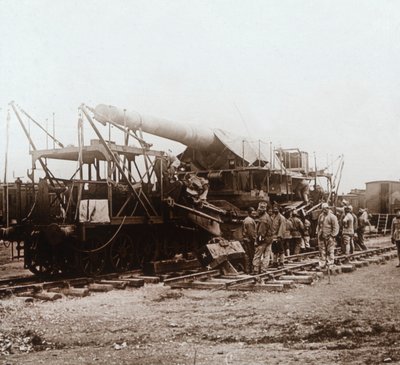 Afrikkalaiset joukot ja raskas tykistö, Champagne, Pohjois-Ranska, c1914-c1918 tekijältä Unbekannt
