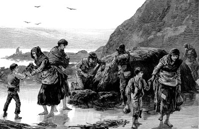 Nälänhädän jälkiseuraukset, Irlanti 1840-luku, 1886 tekijältä Unbekannt