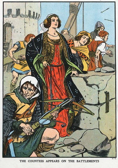 Agnes, Dunbarin kreivitär 1312-1369, tunnettiin nimellä Black Agnes, 1338 1900-luvun alku tekijältä Unbekannt