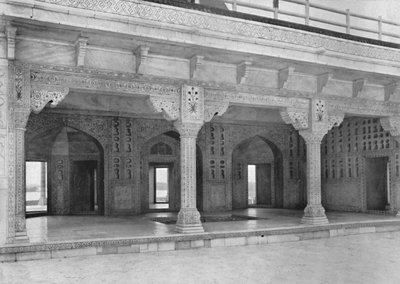 Agra. Huone Jasmine Towerissa, vuodelta 1910. tekijältä Unbekannt