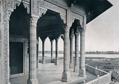Agra. Jasmine Towerin parveke, 1910. tekijältä Unbekannt