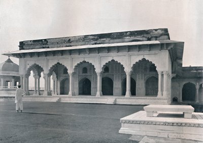 Agra. The Dewan-i-Khas tai Hall of Public Audience, 1910. tekijältä Unbekannt