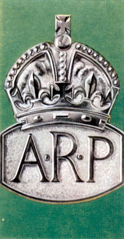Air Raid Precautions, savukekortti, brittiläinen, 1938 tekijältä Unbekannt