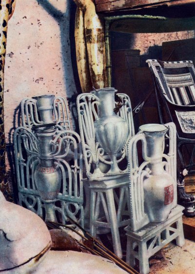 Alabasterimaljakoita, Tutankhamunien hauta, Egypti, 1933-1934 tekijältä Unbekannt