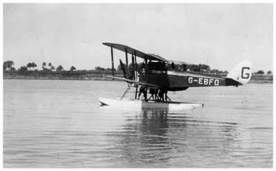 Alan Cobhams De Havilland DH50 laskeutui Tigrikselle, Irak, 1926 tekijältä Unbekannt