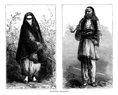 Albanialaiset talonpojat, 1800-luku tekijältä Unbekannt