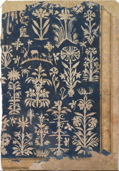 Albumisivu leikatulla paperikoristeella, n. 1625-50. tekijältä Unbekannt