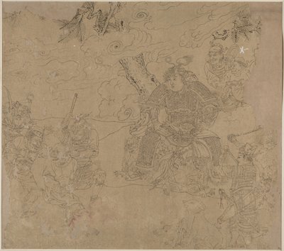 Albumi taolaisista ja buddhalaisteemoista: Search the Mountain: Leaf 41, 1200s. tekijältä Unbekannt