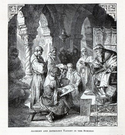 Alkemiaa ja astrologiaa opetettiin kouluissa, 1882 tekijältä Unbekannt