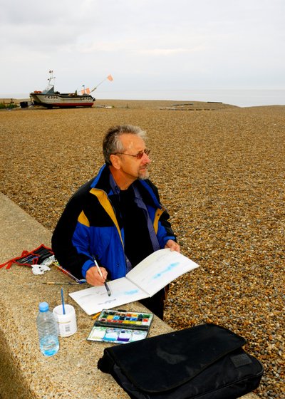 Aldeburgh Beach - akvarelli tekijältä Unbekannt