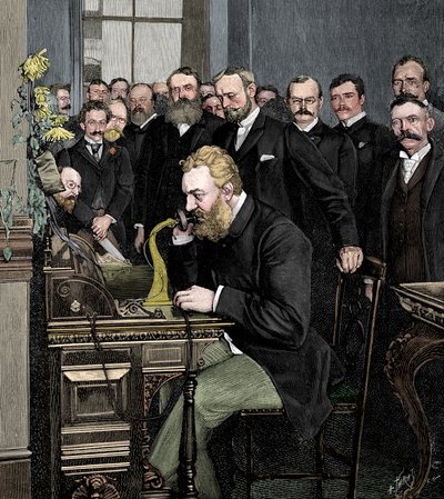 Alexander Graham Bell 1847-1922, skotlantilaissyntyinen amerikkalainen keksijä tekijältä Unbekannt