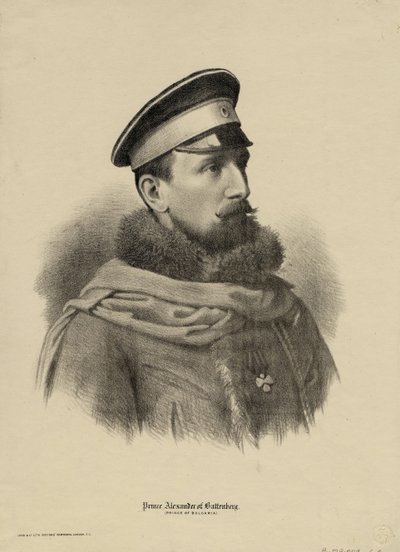 Alexander Joseph 1857-1893, Bulgarian prinssi, 1880 tekijältä Unbekannt