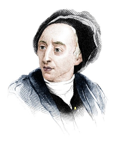 Alexander Pope, englantilainen runoilija 1700-luvun alun vuodelta 1850 tekijältä Unbekannt