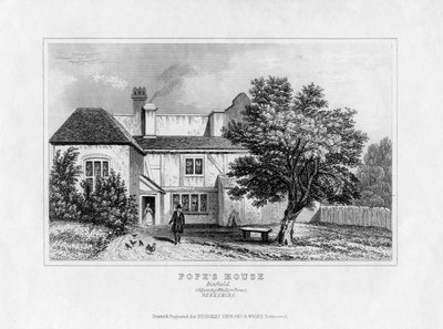 Alexander Popes House, Binfield, Berkshire, 1800-luvun puoliväli tekijältä Unbekannt