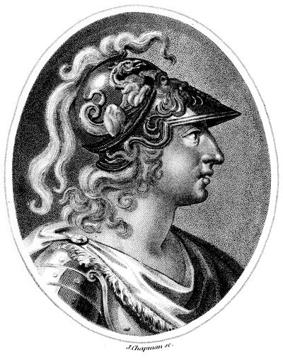 Aleksanteri Suuri 356-323 eKr., n. 1800 tekijältä Unbekannt