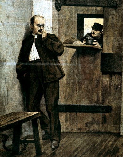 Alfred Dreyfus vankilassa, 1895 tekijältä Unbekannt